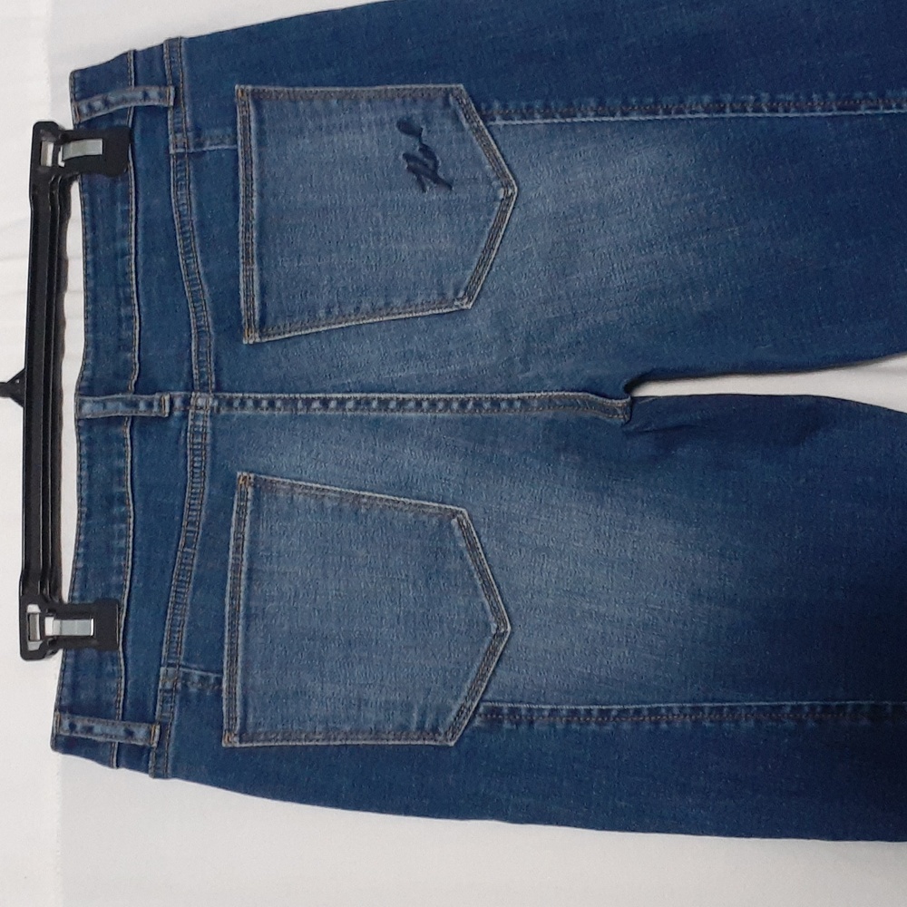 Karl Lagerfeld Jeans Women Size 12 Blue Two Tone Midrise Skinny Ankle